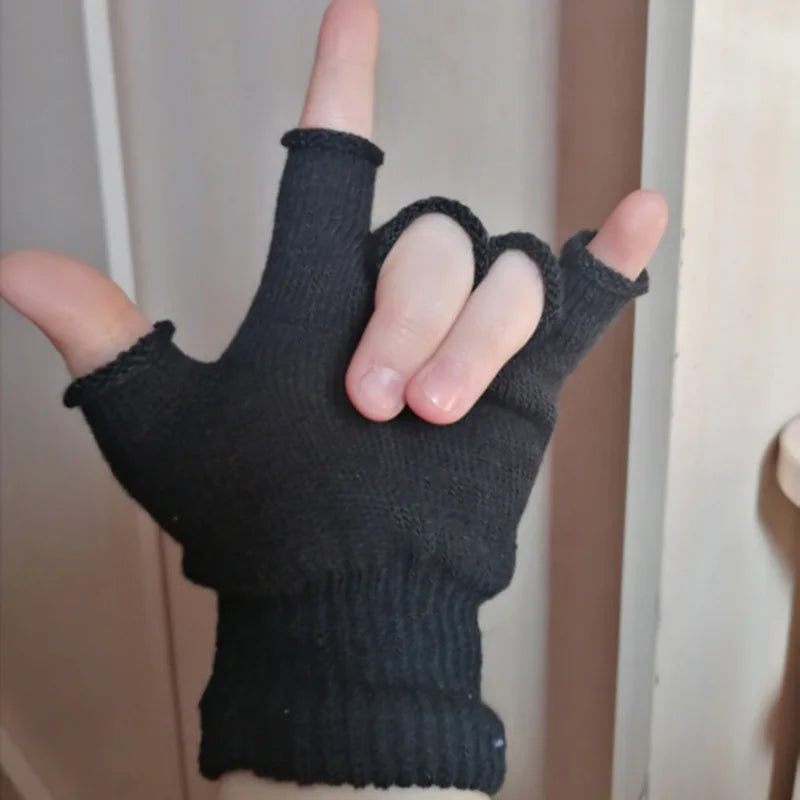Gants Mi-doigts Tricotés
