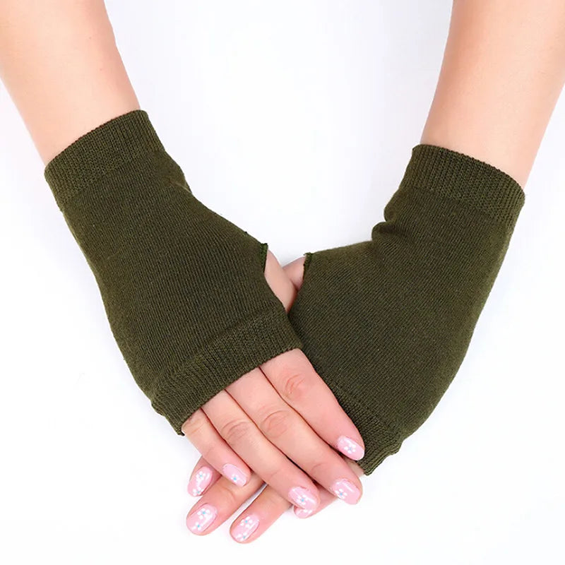 Gants Mi-doigts Tricotés