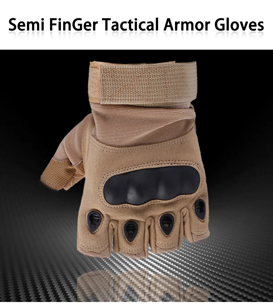 Gants Tactiques Mi-Doigts