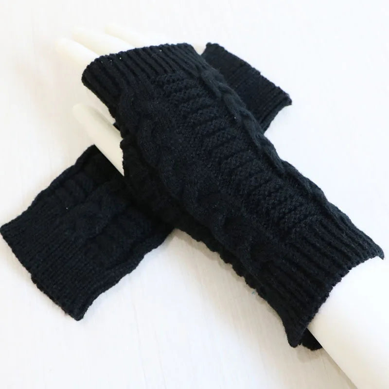 Gants Mi-doigts Tricotés