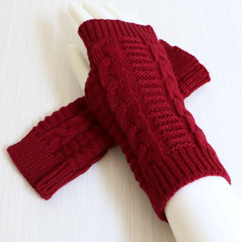 Gants Mi-doigts Tricotés