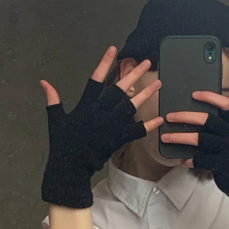 Gants Mi-doigts Tricotés