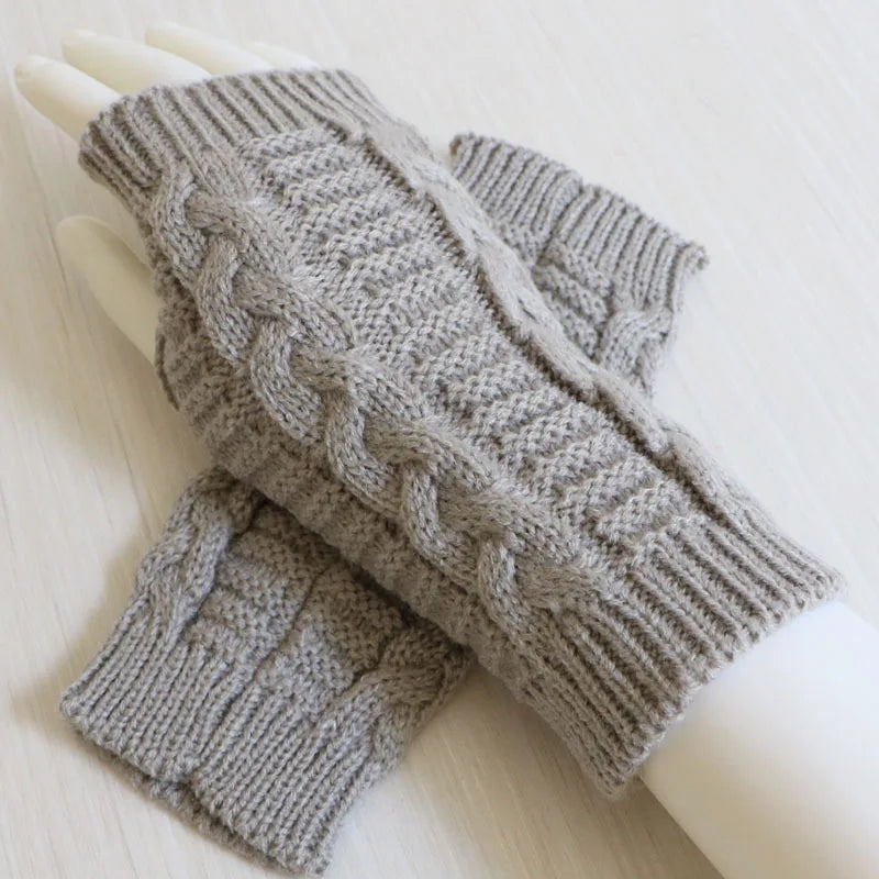 Gants Mi-doigts Tricotés