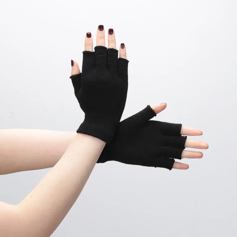 Gants Mi-doigts Tricotés
