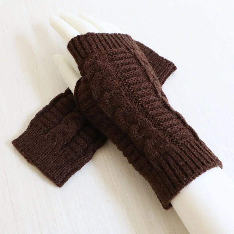 Gants Mi-doigts Tricotés