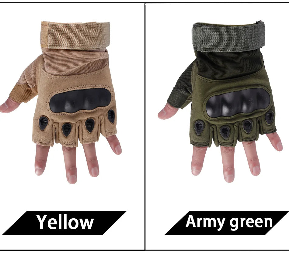 Gants Tactiques Mi-Doigts