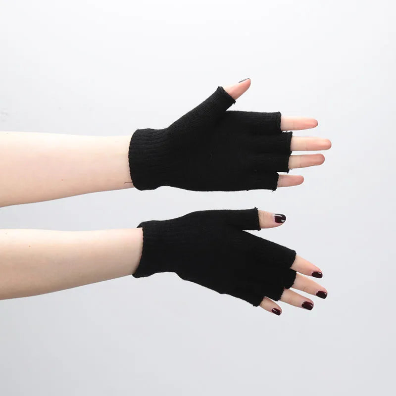 Gants Mi-doigts Tricotés