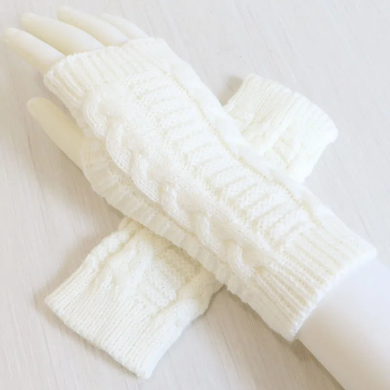 Gants Mi-doigts Tricotés