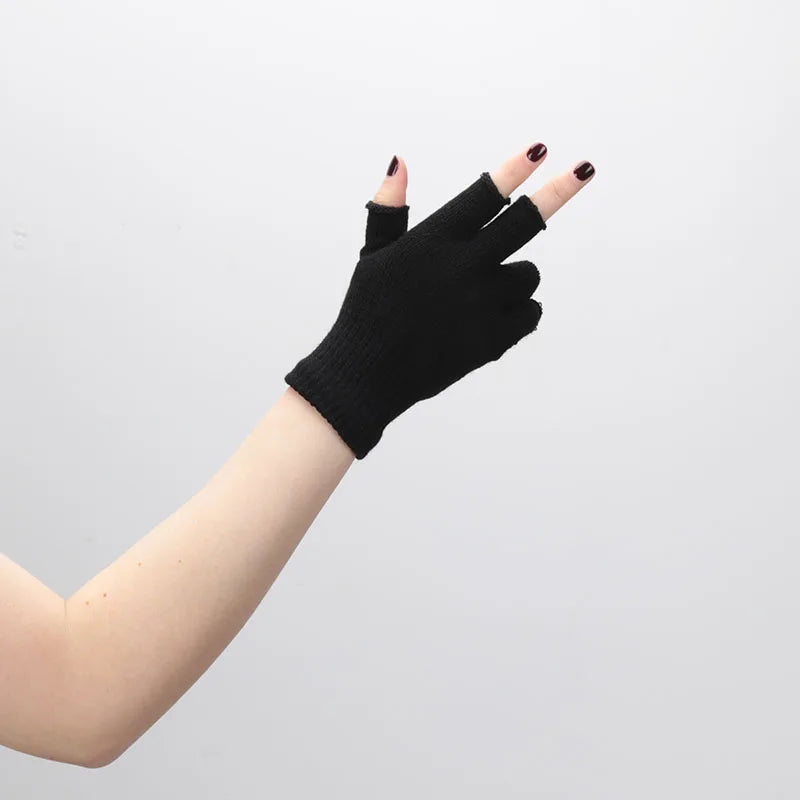 Gants Mi-doigts Tricotés