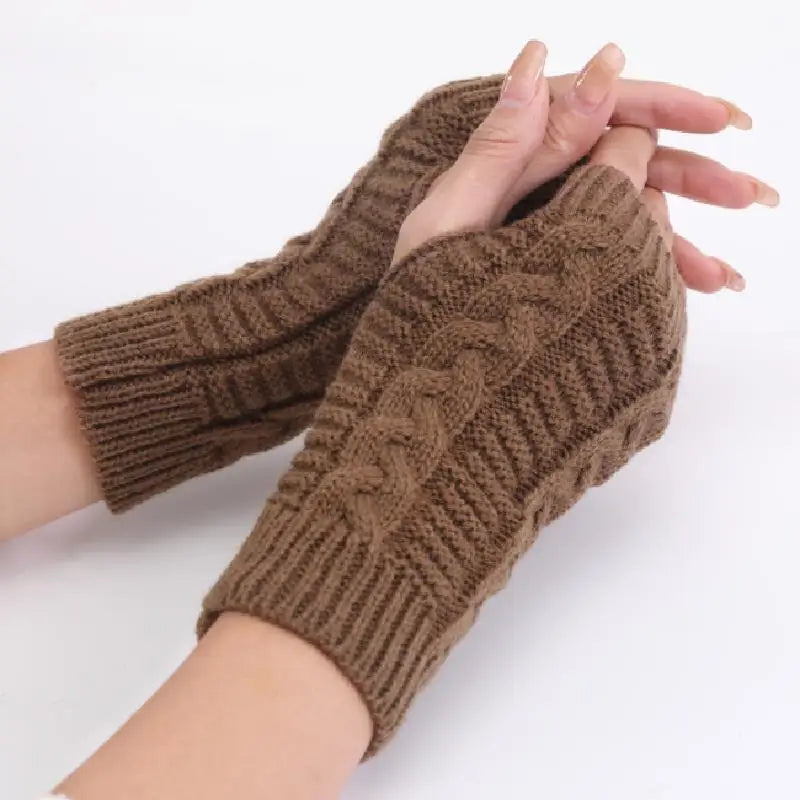 Gants Mi-doigts Tricotés