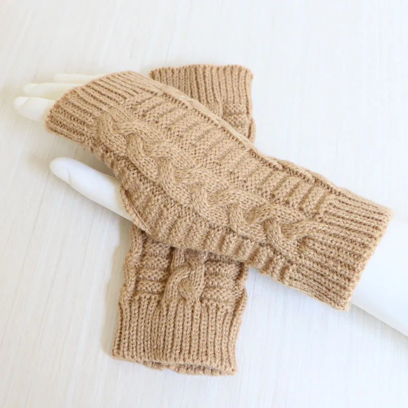 Gants Mi-doigts Tricotés