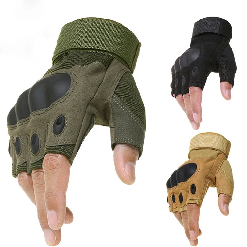 Gants Tactiques Mi-Doigts