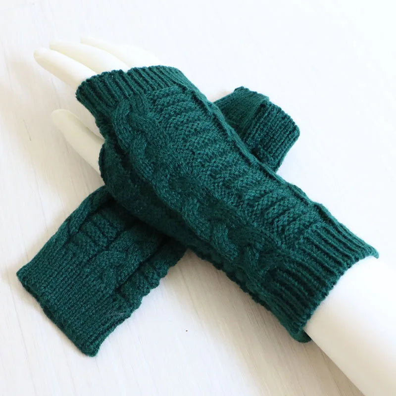 Gants Mi-doigts Tricotés