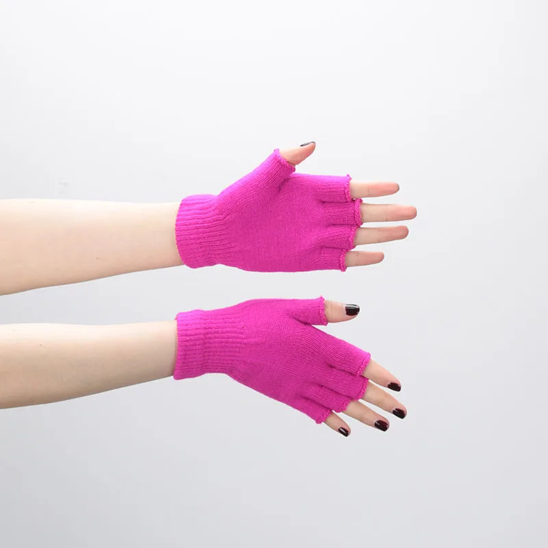 Gants Mi-doigts Tricotés