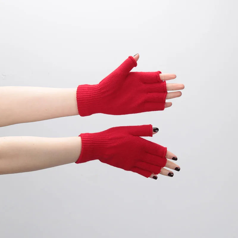 Gants Mi-doigts Tricotés