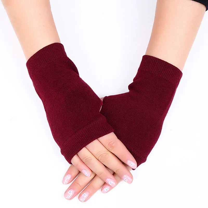 Gants Mi-doigts Tricotés