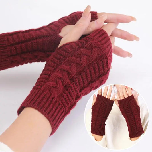 Gants Mi-doigts Tricotés