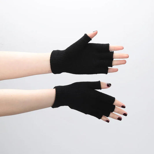 Gants Mi-doigts Tricotés